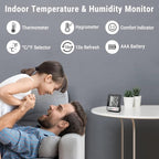 ThermoPro TP49 2 Pieces Digital Hygrometer Indoor Thermometer Humidity Meter - Image 2