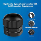 Cable Gland 2 Pack 1 1/4" NPT Waterproof Adjustable Connector Strain Relief - Image 5