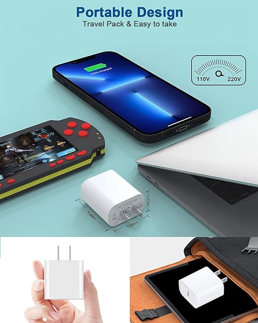 iPhone Charger Fast Charging, iPhone Fast Charger 2Pack Type C Fast Charger - Image 7