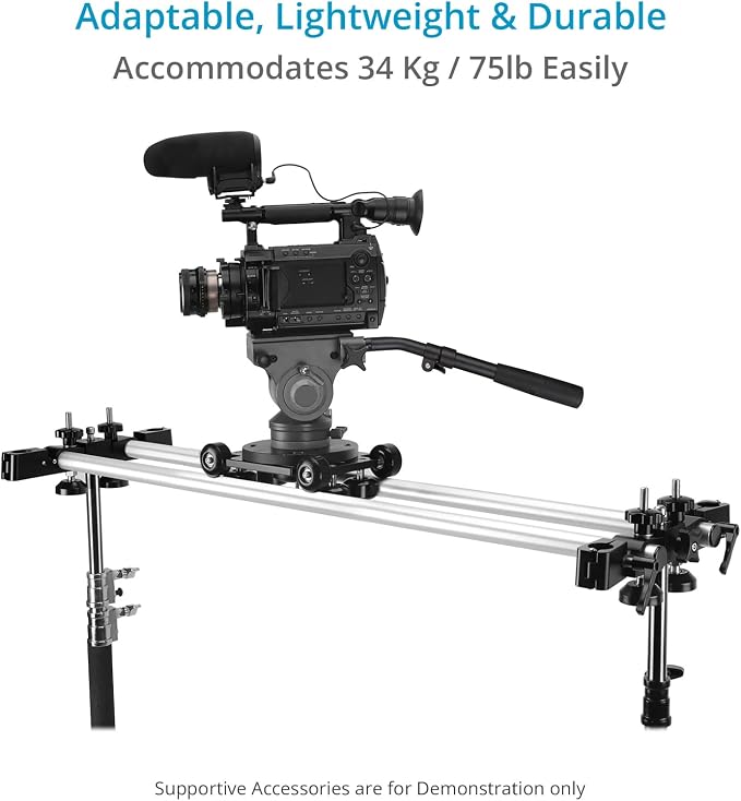 PROAIM Polaris Mini Portable Video Camera Dolly w Universal Track Ends | - Image 9