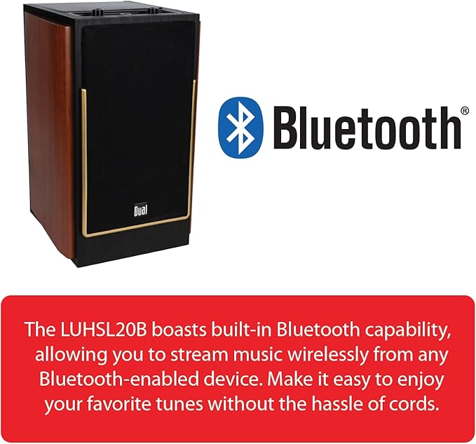 Dual Electronics LUHSL20B Cherrywood and Black 2-Way Bookshelf Speakers - Image 5