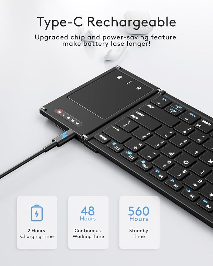 Samsers Foldable Bluetooth Keyboard - Image 6