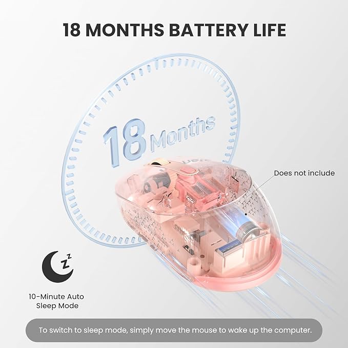 TECKNET Bluetooth Wireless Mouse, Compact & Portable, Silent Click, Ergonomic - Image 4