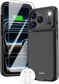 GIN FOXI Battery Case for iPhone 17 Pro, Charging Case Charger 8500mAh by GINFOXI