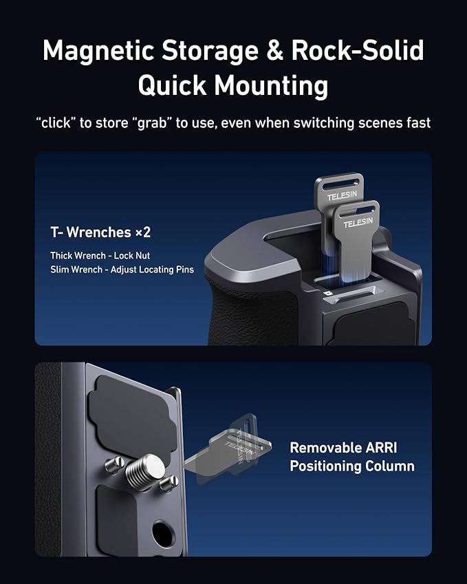 TELESIN Street Grip Kit For Hero 9-13 | Without Metal Rabbit Cage | Camera Grip - Image 9