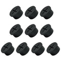 10Pcs Desk Grommet, 3/4" Black Silicone Cord Hole Cover, Flexible Rubber Wire by EASYEAH