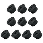10Pcs Desk Grommet, 3/4" Black Silicone Cord Hole Cover, Flexible Rubber Wire by EASYEAH