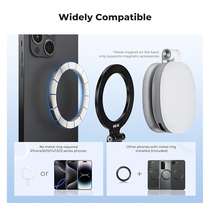 K&F CONCEPT Magnetic Metal Phone Mount - Image 5