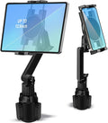 Cup Holder Car Tablet Mount for Truck, 360° Adjustable 15" Long 2-Arm Stand by Porfortop