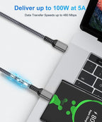 Elebase USB C to C 100W Charging Cable 6.6FT - Image 3