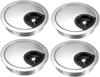 uxcell Cable Hole Cover, 2.4Inch/60mm Zinc Alloy Desk Wire Cord Cable Grommets by uxcell