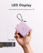 VRURC Portable Charger with Built-in Cable, 10000mAh Power Bank, 22.5W/PD20W - Image 7