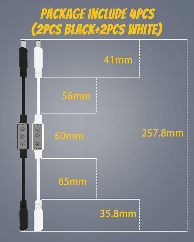 YM E-Bright Led Dimmer Switch Inline Mini Flash Strobe Blink Module Controller - Image 6
