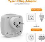 TESSAN Israel Power Adapter, Type H Travel Plug Adaptor - Image 4