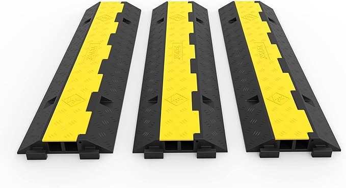 Happybuy 3 Pack of 2 Channel 11000lbs per Axle Capacity Protective Wire Cord by Happybuy