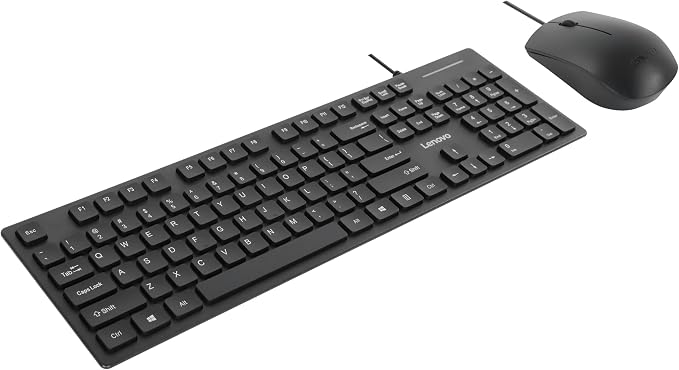 Lenovo 305 USB-C Wired Keyboard & Mouse Combo, Spill-Resistant, Narrow Border - Image 2