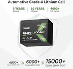 12V 100Ah LiFePO4 Battery with Bluetooth, BCI Group 24, Built-in 100A BMS - Image 7