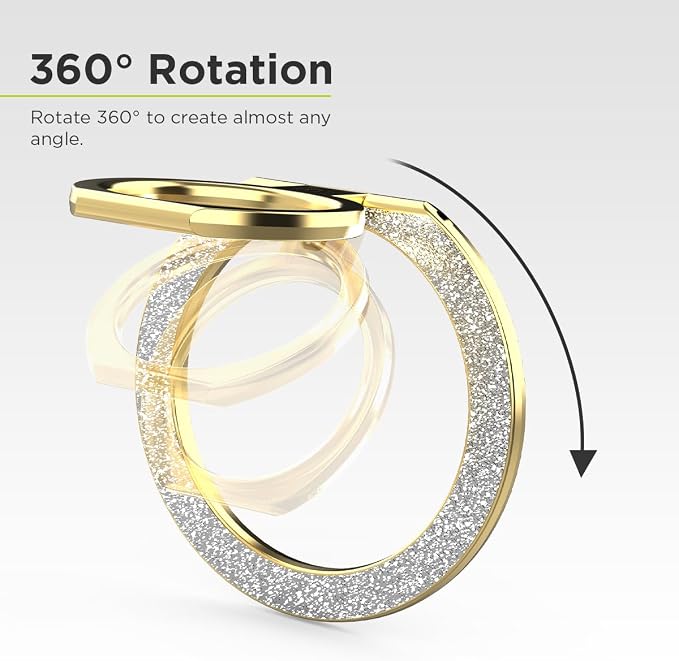 PureGear Magnetic Phone Grip Ring Stand, Magnetic Phone Ring Holder - Image 5