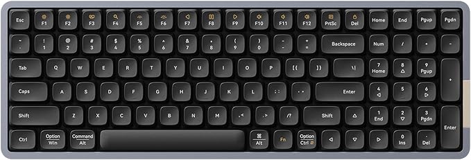 LOFREE Flow Low Profile Mechanical Keyboard, 100 Keys Rechargeable Wireless by LOFREE