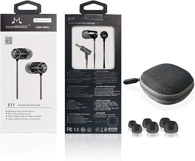 SoundMAGIC E11 Wired Earbuds No Microphone HiFi Stereo Earphones Noise - Image 8