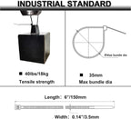 Strong Self Adhesive Wire Clips Cable Zip Tie Mounts 3/4" - Image 3