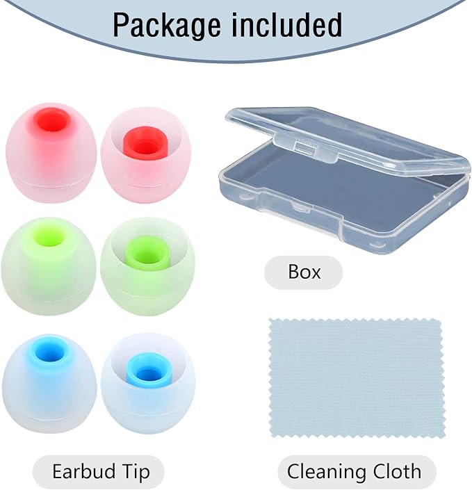 Silicone Replacement Earbud Tips Earbud Covers Ear Tips Fit - Image 7