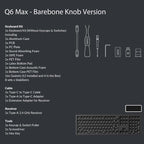 Keychron Q6 Max QMK/VIA Wireless Custom Mechanical Keyboard Barebone Knob - Image 8