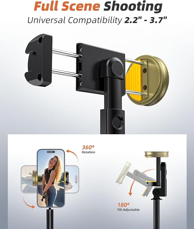 62" Phone Tripod & Selfie Stick, Tripod - Image 5