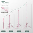 SENSYNE 72" Phone Tripod & Selfie Stick, Extendable Cell Phone Tripod Stand - Image 4