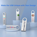 Customizable Flash Drives 32GB, Wooolken Personalized USB 2.0 Thumb Drives - Image 5