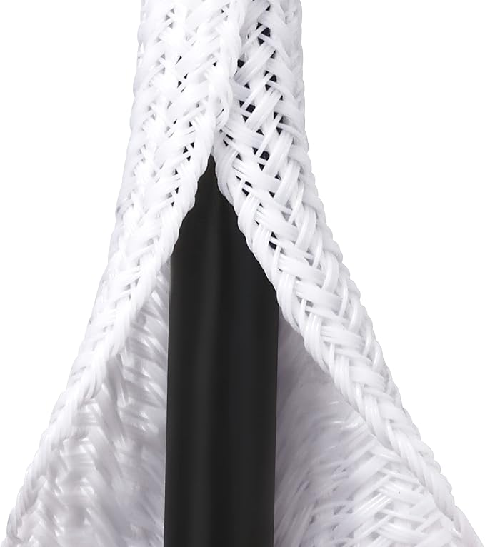 20ft - 1/4 inch White Cable Sleeve, Cable Organizer by ZhiYo