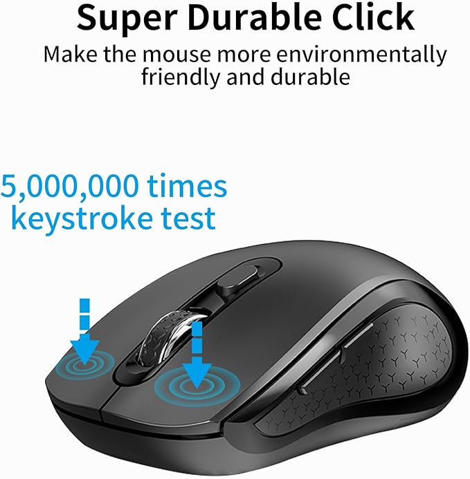 Wireless Mouse Ergonomic, Side Buttons Mouse, 2400 DPI, Silent and Anti Slip - Image 8