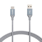 Amazon Basics USB-C to USB-A 2.0 Fast Charger Cable, Nylon Braided Cord by AmazonBasics