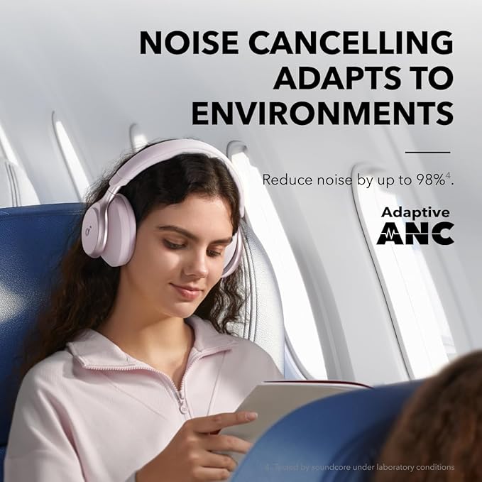 Soundcore by Anker, Space One, Active Noise Cancelling Headphones, 2X Stronger - Image 3