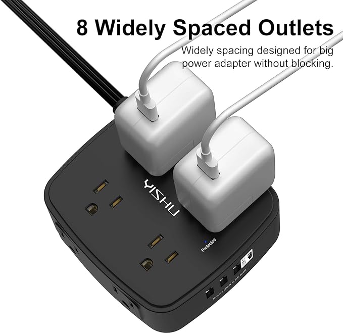 6 Ft Surge Protector Power Strip - Image 5