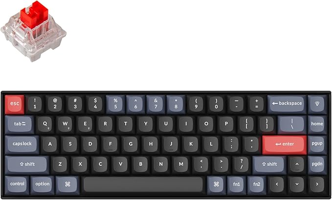 Keychron K6 Pro Wireless Custom Mechanical Keyboard, QMK/Launcher Programmable by Keychron