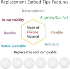 36 Pieces Medium Earbud Tips Soft and Comfortable Ear Bud Replacement Pieces - Image 4