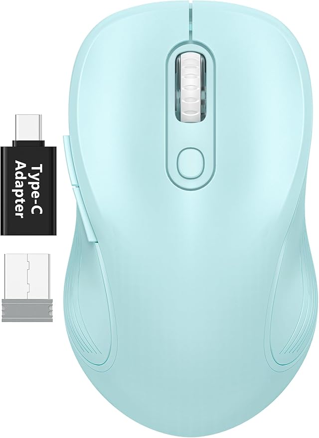 WisFox 2.4G Wireless Mouse for Laptop, Ergonomic Computer Mouse by Bringyouqualityproducts