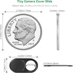 CloudValley Webcam Cover Slide, 0.023 Inch Ultra-Thin Metal Web Camera Cover - Image 2