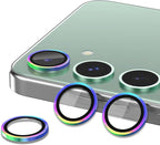 for Samsung Galaxy S24 FE Camera Lens Protector, Individual Metal Ring Tempered - Image 2