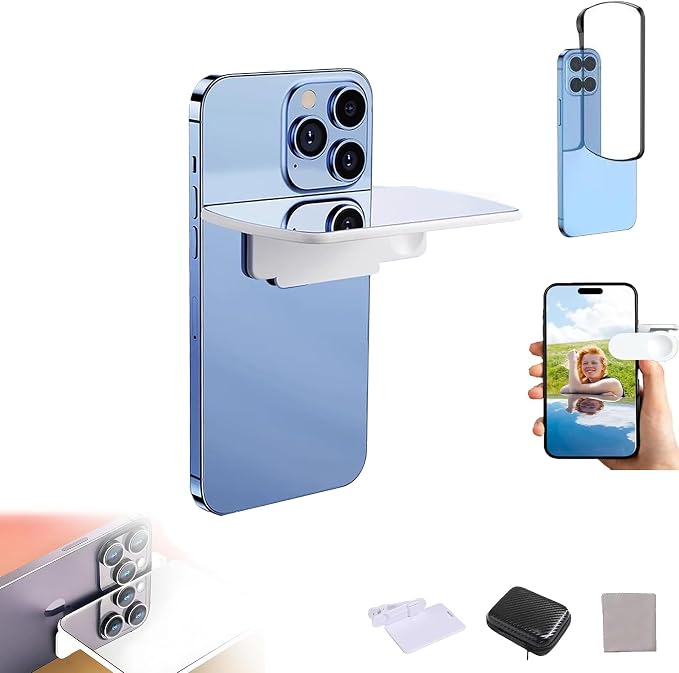 Smartphone Camera Mirror Reflection Clip Kit, Adjustable HD Glass Mirror Effect by Unknown