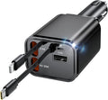 Retractable Car Charger, 4 in 1 Fast Car Charging 60W, Compatible by COCIVIVRE