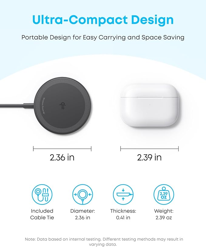 Anker Zolo Magnetic Wireless Charger, Qi2 Certified 15W MagSafe-Compatible - Image 5