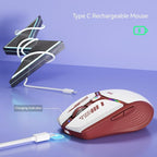 Uciefy V19 Wireless Mouse, 2.4GHz Rechargeable Mouse LED - Image 4