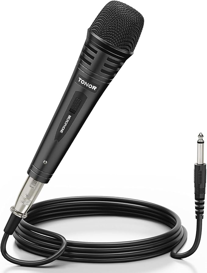 TONOR K1 Vocal Microphone for Singing, Dynamic Handheld Wired Karaoke Mic by TONOR