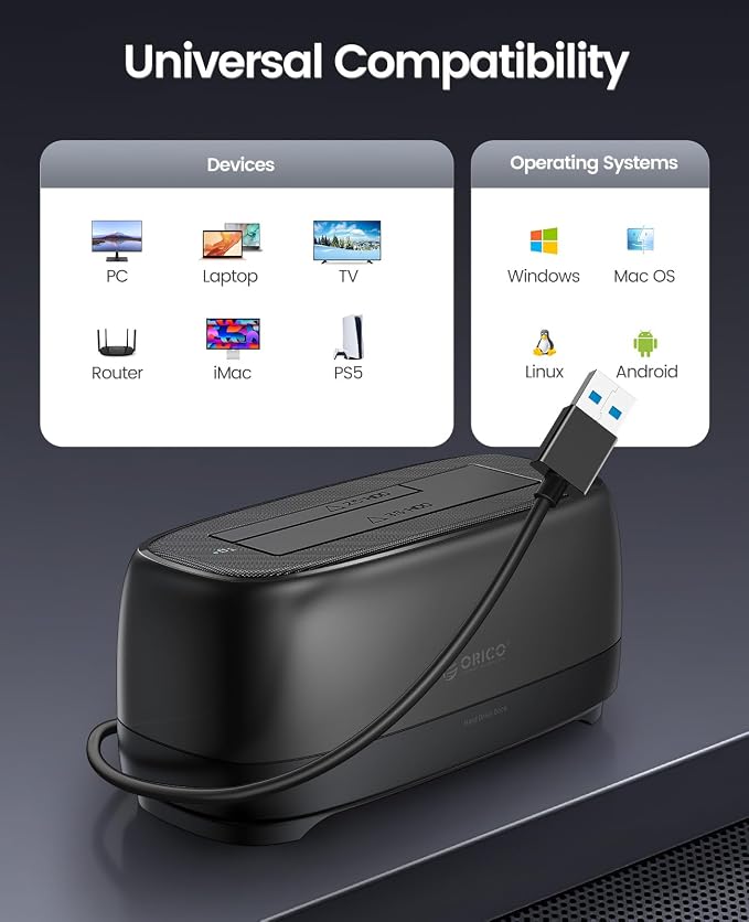ORICO External Hard Drive Docking Station - Image 7