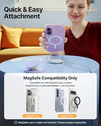 Sinjimoru for MagSafe Phone Grip, Soft Silicone Magnetic Finger Grip for iPhone - Image 7