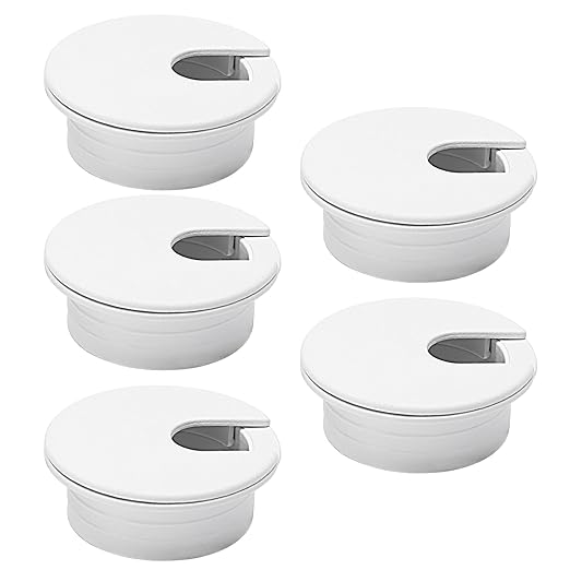 5 Pcs Desk Grommet 1-3/8" / 35 mm, Desk Cord Hole Cover, Cable Grommet ABS by EASYEAH