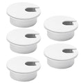5 Pcs Desk Grommet 2" / 50 mm, Desk Cord Hole Cover, Cable Grommet ABS Plastic by EASYEAH