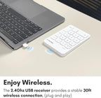 Macally USB C Wireless Number Pad | Numeric Keypad - Image 3